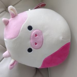 BNWT Squishmallows Caedyn the Cow 8" with Heart Nostrils